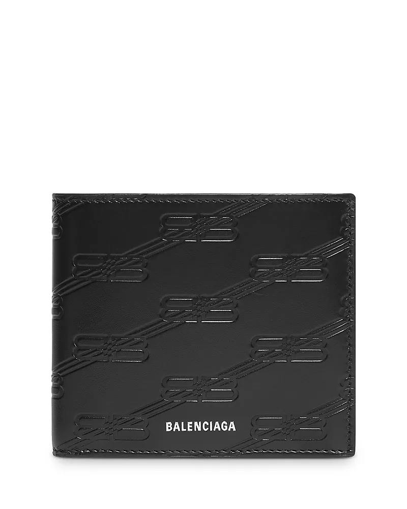 Balenciaga Embossed Monogram Square Folded Wallet Box