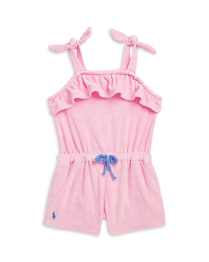 Ralph Lauren Girls' Ruffled Terry Romper Baby Bloomingdale's