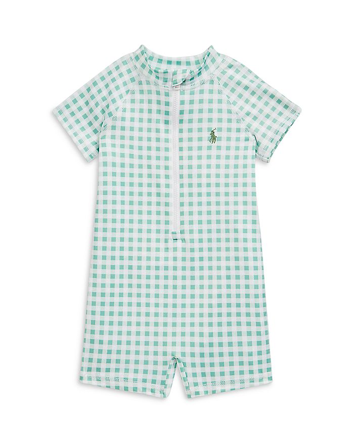 Ralph Lauren Polo Boys' Gingham Rash Guard Shortall Baby Bloomingdale's