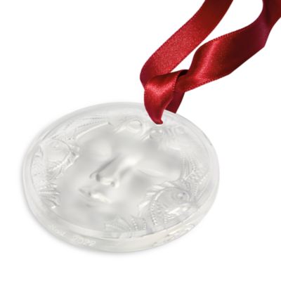 Lalique - Masque de Femme Ornament, Clear Crystal