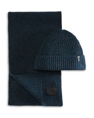 Vince Shaker Rib Knit Hat & Scarf Set | Bloomingdale's