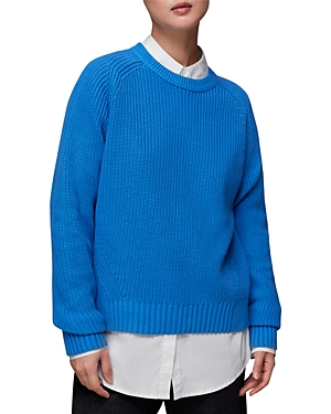 Whistles Crewneck Sweater In Blue