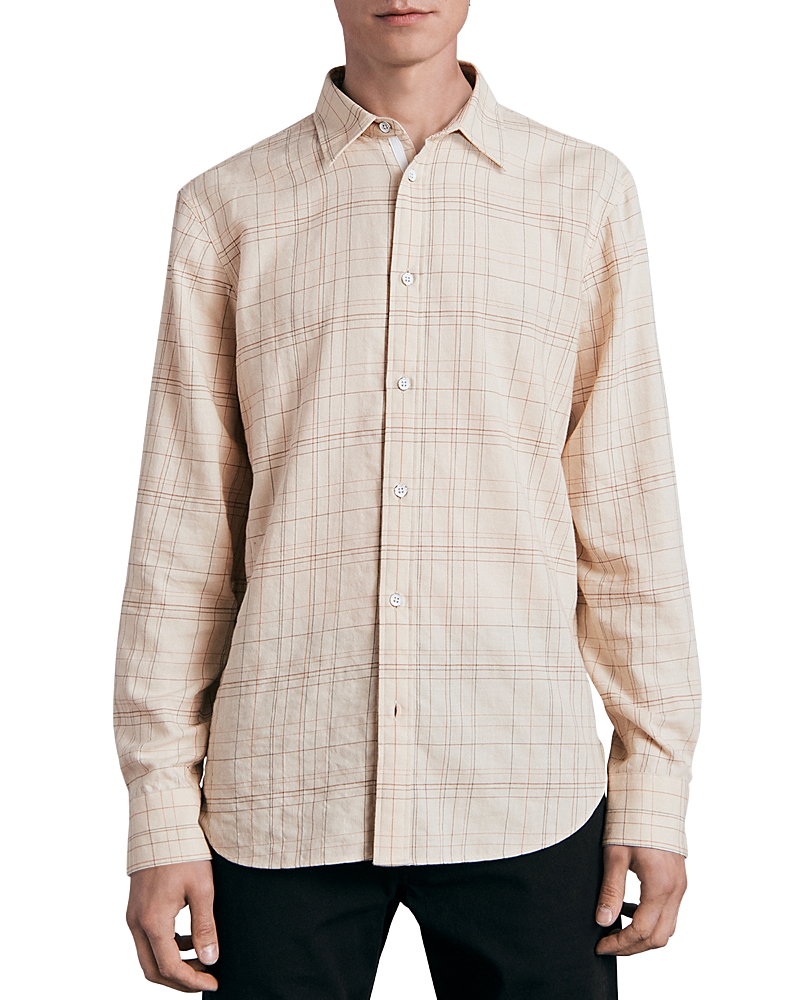 rag & bone Gus Oversized Fit Plaid Button Front Shirt