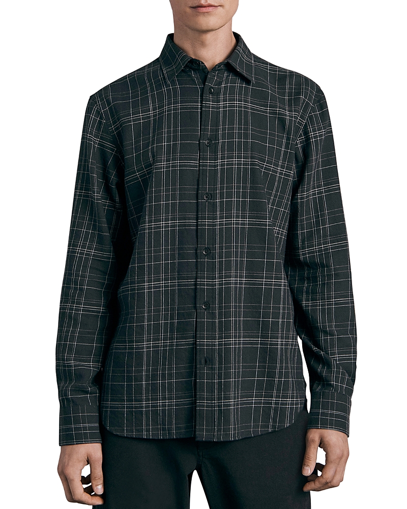 rag & bone Gus Oversized Fit Plaid Button Front Shirt