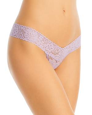 Hanky Panky Signature Lace Low Rise Thong In Moon Crystal