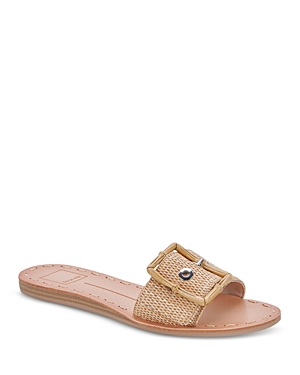 DOLCE VITA WOMEN'S DASA SLIP ON BUCKLED SLIDE SANDALS