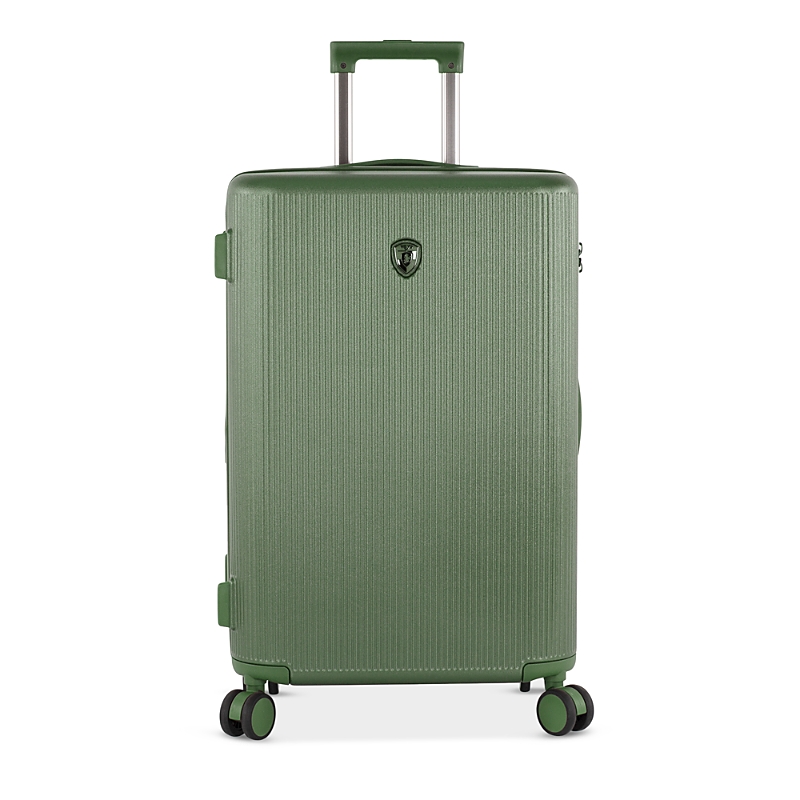 Shop Heys Earth Tones Medium Upright Spinner Suitcase In Moss