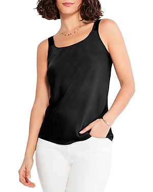 Nic + Zoe Stretch Cotton Tank Top In Black Onyx