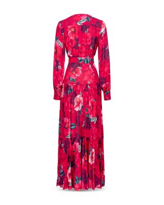 pinko floral print maxi dress PINKO Kermesse floral-print Maxi Dress | Black