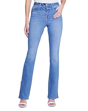 L Agence Abilene High Rise Baby Bootcut Slit Jeans In Alamo