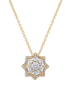Bloomingdale's Diamond Starburst Pendant Necklace 14K Yellow Gold, 0.50 ct.t.w. - 100% Exclusive