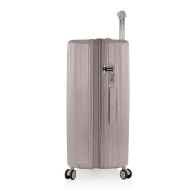 Earth Tones Large Upright Expandable Spinner Suitcase