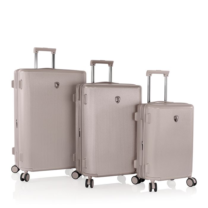 Heys - Earth Tones 3 Pc Set Expandable Spinner Suitcases