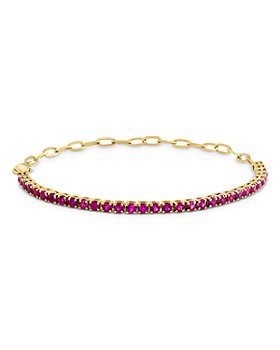 Bloomingdale's - Ruby Bracelet in 14K Yellow Gold - 100% Exclusive
