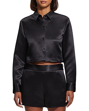 THEORY CLASSIC CROPPED SHIRT