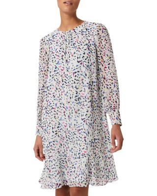 Hobbs London Petite Frances Long Sleeve Dress