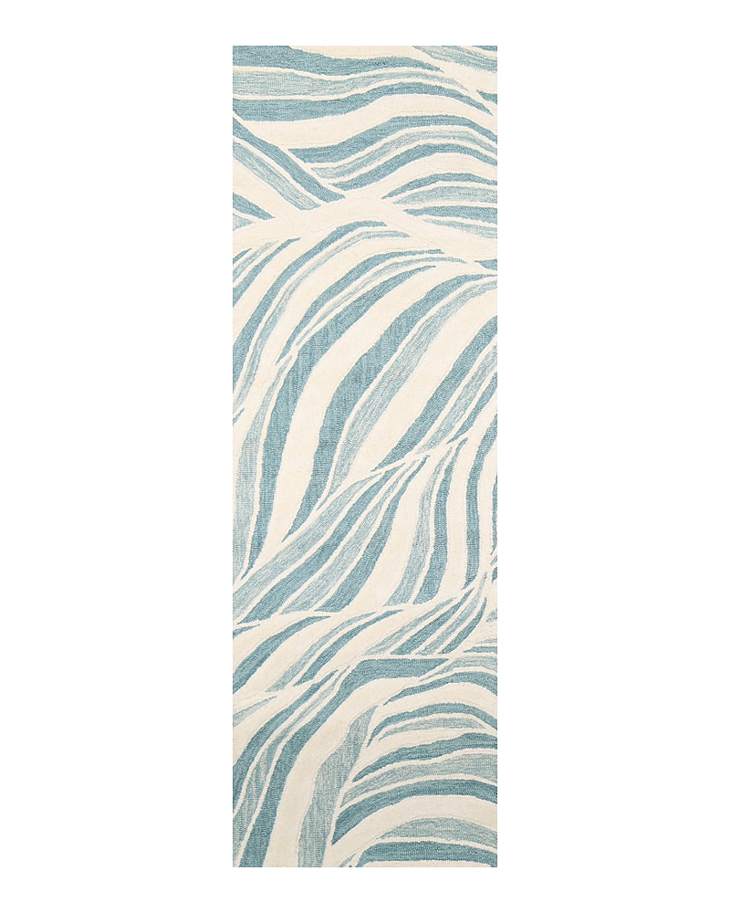 Bashian Verona Lc176 Runner Area Rug, 2'6 X 8' In Ivory Teal