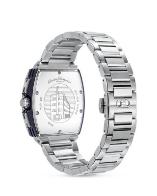 F-80 Tonneau Stainless Steel Chronograph Watch, 41.8mm