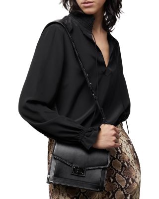 The Kooples - Silk Smocked Collar Top