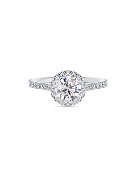 De Beers Forevermark - Platinum Center of My Universe Round Halo Diamond Engagement Ring