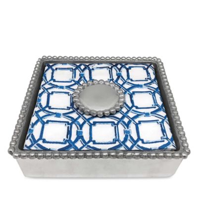 Mariposa Beaded Napkin Box Set