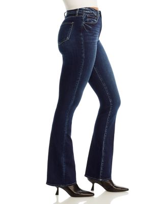 Selma Sleek High Rise Baby Bootcut Jeans in Columbia