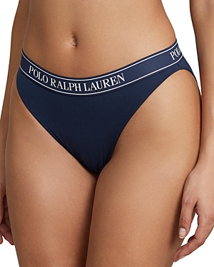 Shop Polo Ralph Lauren Logo Waistband Bikini - 100% Exclusive In Navy