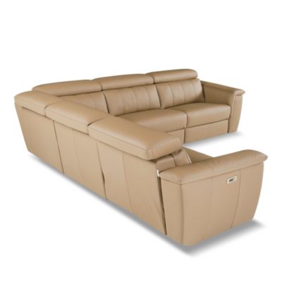 Trevi 5 Piece Power Reclining Leather Sectional