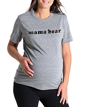 Bun Maternity Mama Bear Short Sleeve Maternity Tee