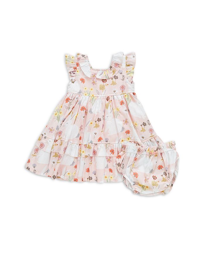 Pink Chicken Baby Girls Ailee Dewdrop Print Dress & Bloomer Set main image 1