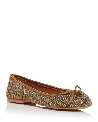 KURT GEIGER LONDON - Women's Eagle Head & Bow Ballerina Flats