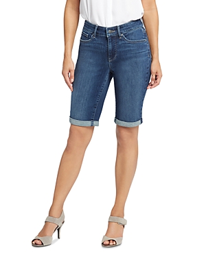 Nydj Briella Roll Cuff Denim Bermuda Shorts In Dimension