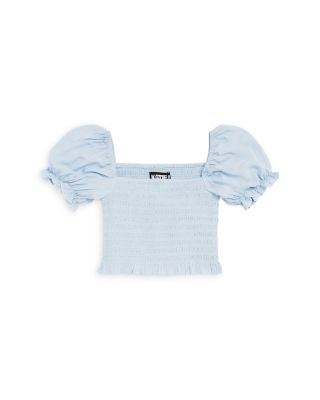 KatieJnyc - Girls' Marlee Smocked Floral Puff Sleeve Top - Big Kid