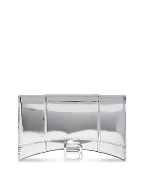 Mini Hourglass Top Handle Bag Silver Mirror