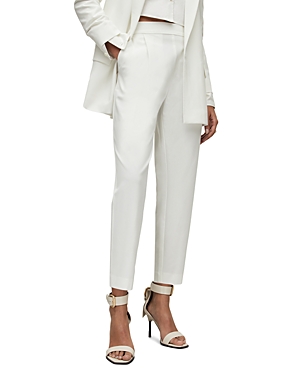 Allsaints Aleida Jersey Trousers In Optic White
