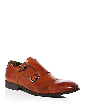 Shop Kurt Geiger Men's Sharry Double Buckle Monk Strap Men'sharry Monk In Light/pastel