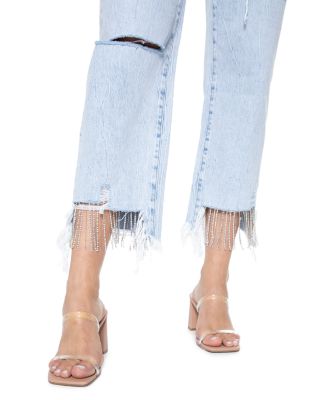 Nash Vegas 90 High Rise Cropped Wide Leg Jeans in Maui