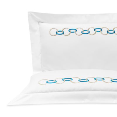 Frette - Links Embroidery Cotton Standard Sham