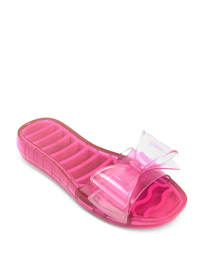 Kate Spade New York Women's Tie The Knot Embellished Slide Sandals - Pink - Size 7 - Pink Cloud