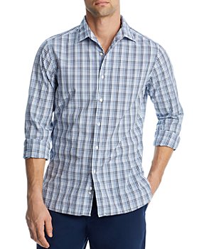 The Men's Store at Bloomingdale's - Casual Stretch Plaid Slim Shirt - 100% Exclusive