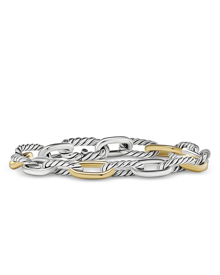 David Yurman - DY Madison&reg; Chain Bracelet in Sterling Silver with 18K Yellow Gold