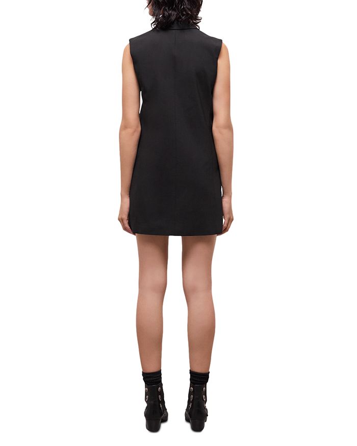 Shop The Kooples Tailored Sleeveless Dress In Black
