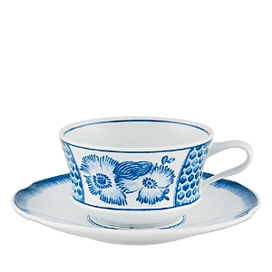 Vista Alegre Coralina Blue Tea Cup and Saucer - 100% Exclusive