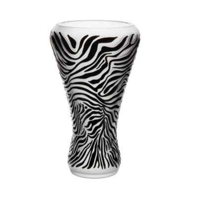 Lalique - Zebra Vase in Black Enamel, Limited Edition