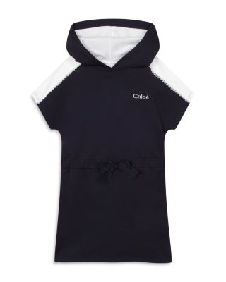 Chlo Girls' Lace Trim Hoodie Dress - Little Kid, Big Kid | Bloomingdale's