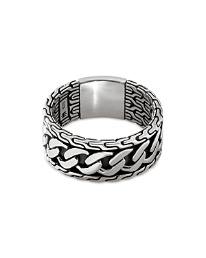 John Hardy Sterling Silver Classic Chain Curb Link Motif Ring