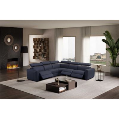 Gemma 5-Piece Power Reclining Leather Sectional