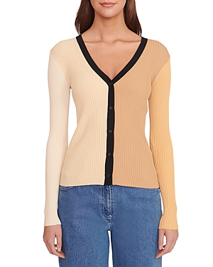 Staud Multicolor Cargo Cardigan In Fennel Multi