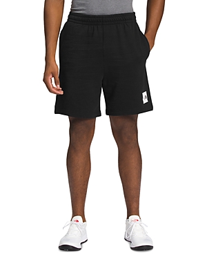 The North Face Black Cotton-blend Shorts With Logo In Tnf Black