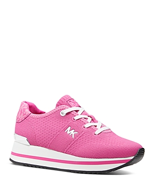 Michael Michael Kors Monique Knit Sneaker In Cerise
